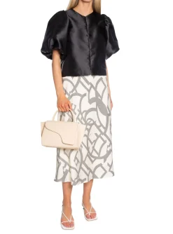 NEO NOIR SKIRT BOVARY LINE SHAPES OFF WHITE