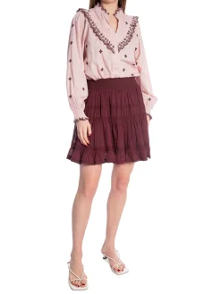 NEO NOIR SKIRT CALLIA BURGUNDY