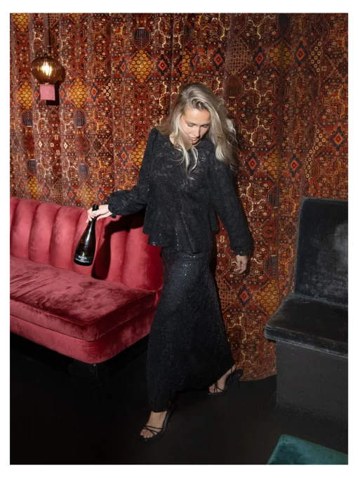 NEO NOIR SKIRT VICKY SEQUINS BLACK