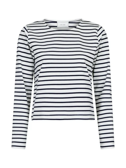 NEO NOIR TOP CLAUDIO STRIPE NAVY