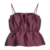 NEO NOIR TOP TIPTON DULL BURGUNDY