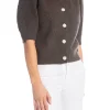 NEO NOIR TOP TRUDY KNIT  BROWN MELANGE