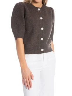 NEO NOIR TOP TRUDY KNIT  BROWN MELANGE