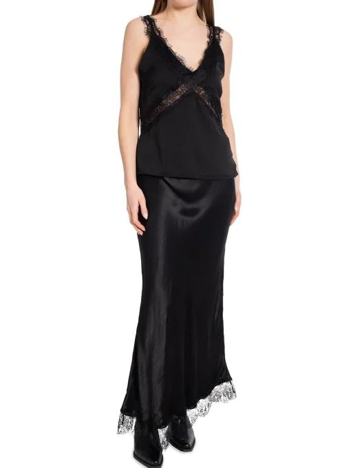 NEO NOIR TOP VIXEN LACE BLACK