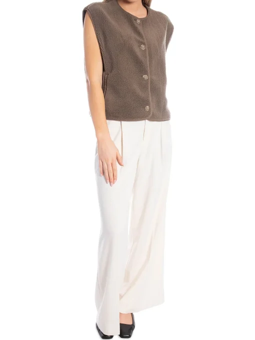 NEO NOIR VEST MARIKO TEDDY TAUPE