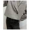 NORR BLAZER BADINE SHORT GREY MELANGE