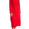 NORR DRESS BAMBO SHIRT DRESS RED