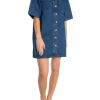 NORR DRESS NINNI DENIM MEDIUM BLUE DENIM