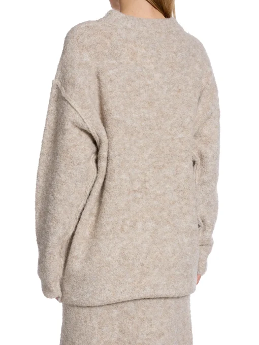 NORR TOP FILINE KNIT LIGHT BEIGE