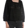 RODEBJER BLOUSE LATTE BLACK