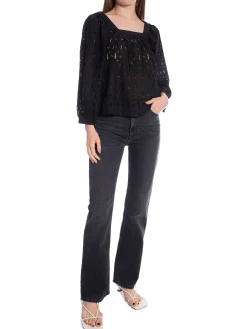 RODEBJER BLOUSE LATTE BLACK