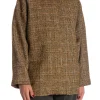 RODEBJER JACKET DORILA CHECK CARAMEL BROWN