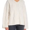 SAMSØE SAMSØE TOP ALINE V NECK CLEAR CREAM