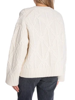 SAMSØE SAMSØE TOP ALINE V NECK CLEAR CREAM