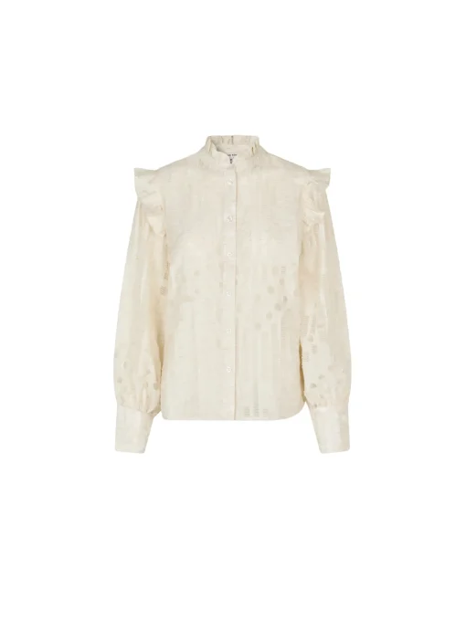 SECOND FEMALE BLOUSE NETE FRILL COCONUT MILK