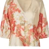 SECOND FEMALE SHIRT LUGANA FITTED SPICED CORAL