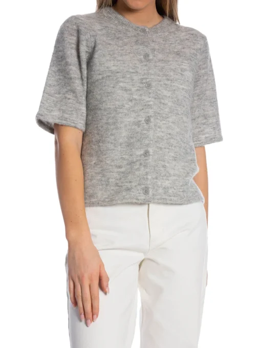 SELECTED FEMME CARDIGAN LULU LIGHT GREY MELANGE