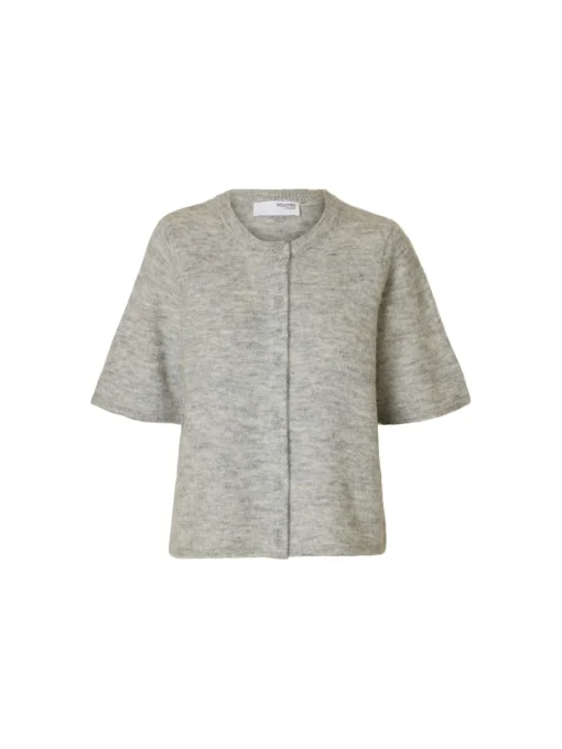 SELECTED FEMME CARDIGAN LULU LIGHT GREY MELANGE