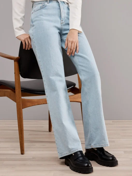 SELECTED FEMME JEANS ALICE HW WIDE LIGHT BLUE DENIM