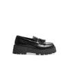 SELECTED FEMME LOAFER CORA KILTIE TASSLE POLIDO CHESTNUT