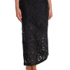 SELECTED FEMME SKIRT PANDORA HW ANKLE SLIT BLACK
