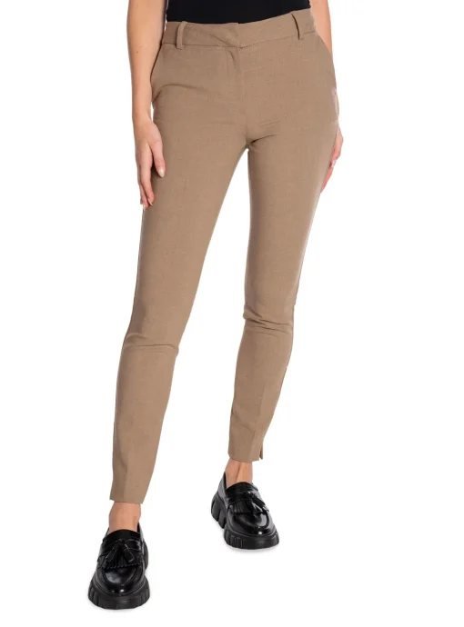 SELECTED FEMME SLIM PANTS RITA MW CAMEL MELANGE