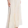 SKIRT VERY WIDE COTTON SAIL WITH LINING