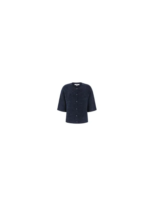 SOFT REBELS CARDIGAN SRHEMA SS CARDIGAN KNIT TOTAL ECLIPSE