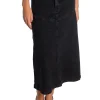 SOFT REBELS SKIRT JENNIE DENIM MIDI BLACK
