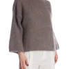 SWEATER SAISON DU VENT MOHAIR MANCHE 3/4 LIGHT MAROON