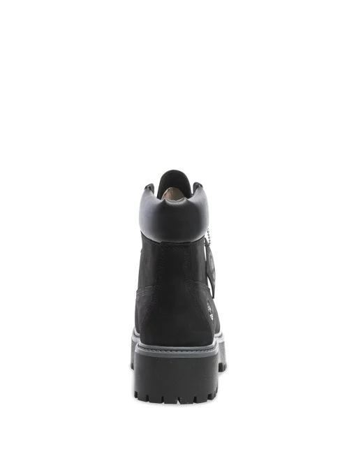 TIMBERLAND BOOTS STONE STREET 6 INCH LACE UP WATERPROOF JET BLACK