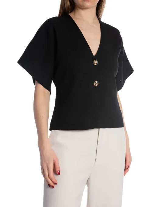 TOP KNITTED BLACK