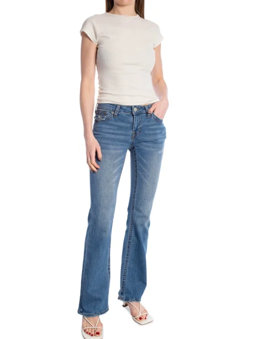 TRUE RELIGION JEANS BECCA BOOTCUT GHOST WAVE