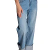 TRUE RELIGION JEANS DIAMANTE CUFF BOBBI LOW SLUNG BAGGY ALMANOR