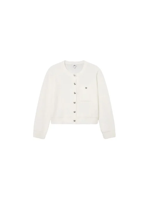 TWIST & TANGO CARDIGAN GRINDELWALD KNITTED SNOW WHITE