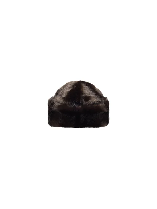 TWIST & TANGO  HAT STUBAI FAUX FUR RICH BROWN
