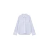 TWIST & TANGO SHIRT CASSIDY LINEN ILLUSION BLUE