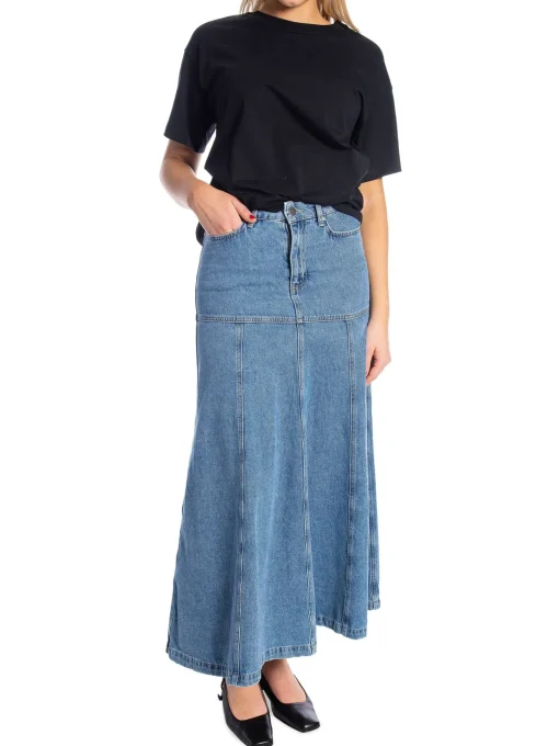 TWIST & TANGO SKIRT SHERRY DENIM DK BLUE WASH