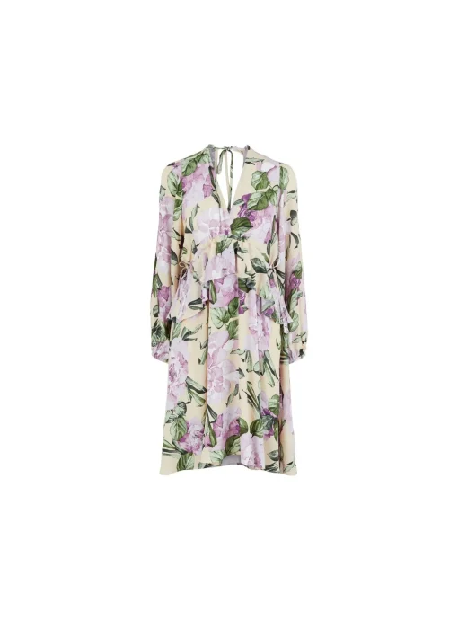 Y.A.S DRESS YASEVA MACADAMIA