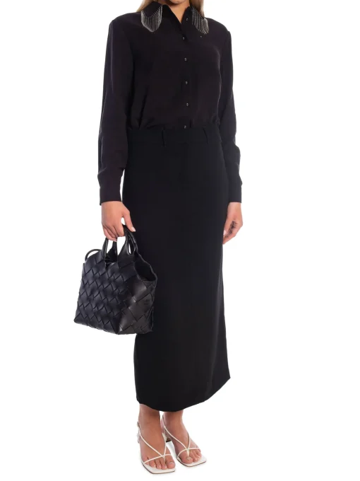 Y.A.S SHIRT YASFRIMA FRINGE LS BLACK