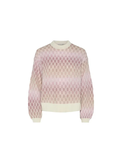 Y.A.S SWEATER YASSPACE LS KNIT SANDSHELL
